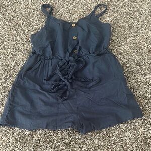 Kids Navy Blue Romper